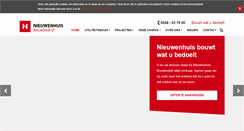 Desktop Screenshot of bouwbedrijfnieuwenhuis.nl