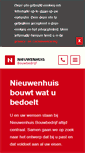 Mobile Screenshot of bouwbedrijfnieuwenhuis.nl